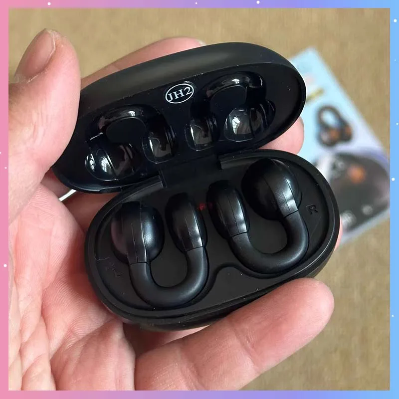 

OWS Earphones Wireless Bluetooth ENC HiFi Ear-Clip Headphones With LED Battery Level Display Gaming Music Office Earphone