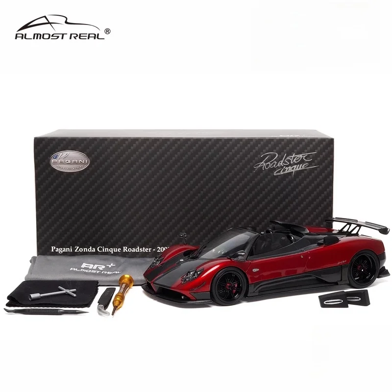 1:18 Pagani Zonda Cinque convertible fully open, alloy die cast static car fashion play model, adult advanced collection pieces.