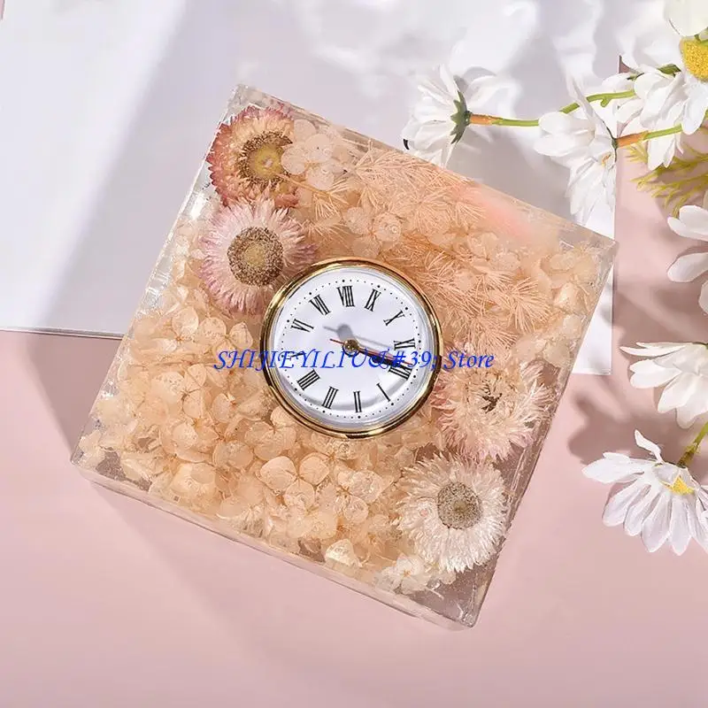 E21F Clock Pendulum Mold Geometric Clock Ornaments Large Book File Silicone Mold Gift