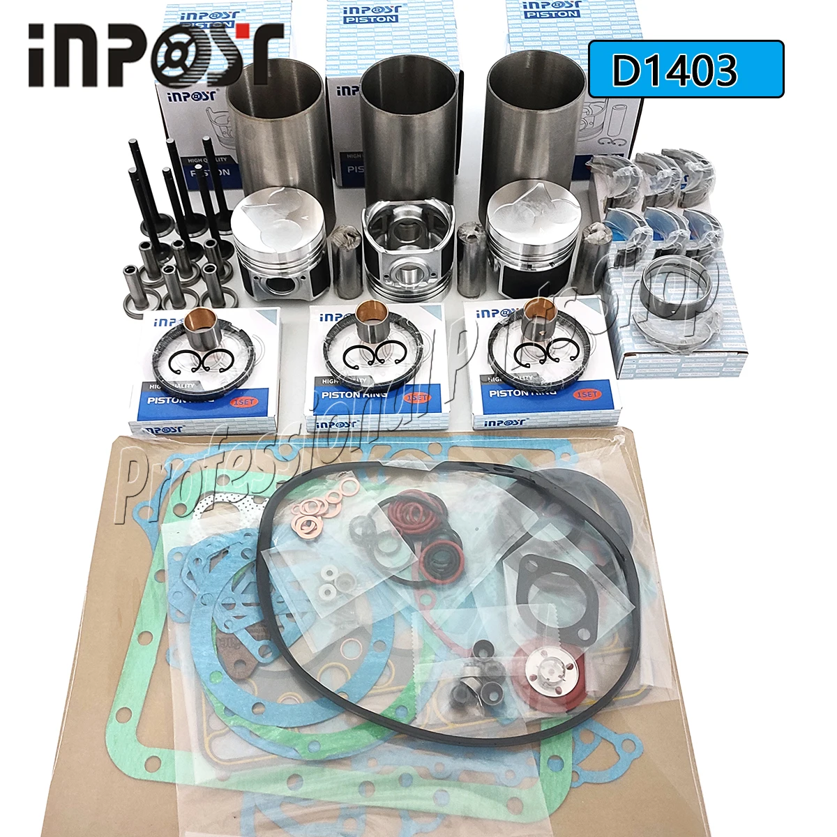 Для Kubota D1403 Комплект для капитального ремонта D1403 STD Поршень 80 мм Для Kubota D1403 Комплект для капитального ремонта D1403 STD Поршень 80 мм