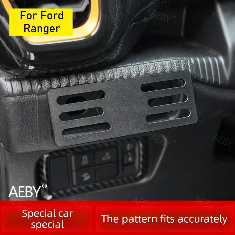 Soporte de panel de plataforma dividida para Ford Ranger 2022-2026, panel de control del tablero, soporte para instrumentos, soporte de instalación inalámbrico