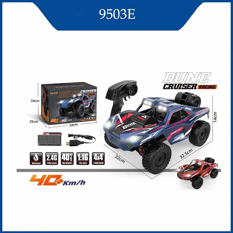 

9503E 1/16 RC Climbing Rock Off-road Truck 2.4G 4WD High Speed Vehicle 40KM/H Sport Racing Car Toy Truck New