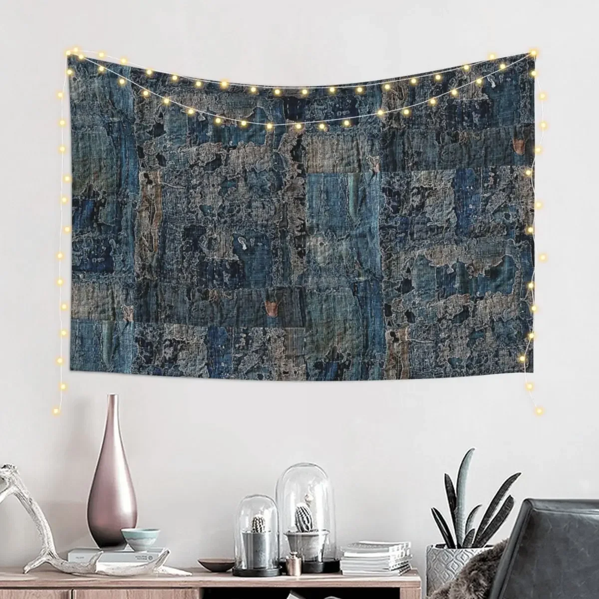 Worn & Mended Boro Artwork Tapestry Decor For Bedroom Aesthetic Room Decorations Tapestry