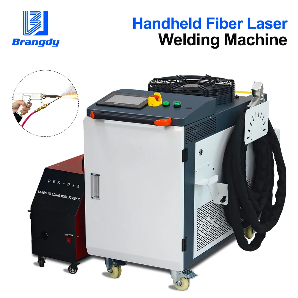 1000W 1500W 2000W Handheld Fiber Laser Lassen Machine Voor Rvs Titanium Aluminium Weld Draagbare Laser Lasser