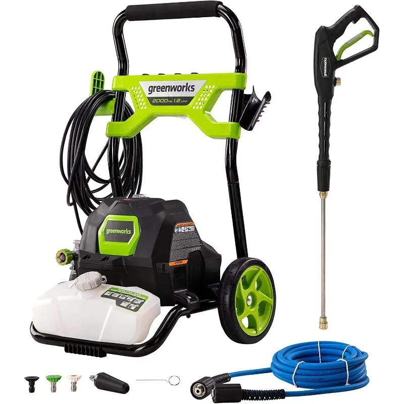 

Greenworks 2000 PSI 1.2 GPM Pressure Washer (Open Frame GPW2003) GPW2003