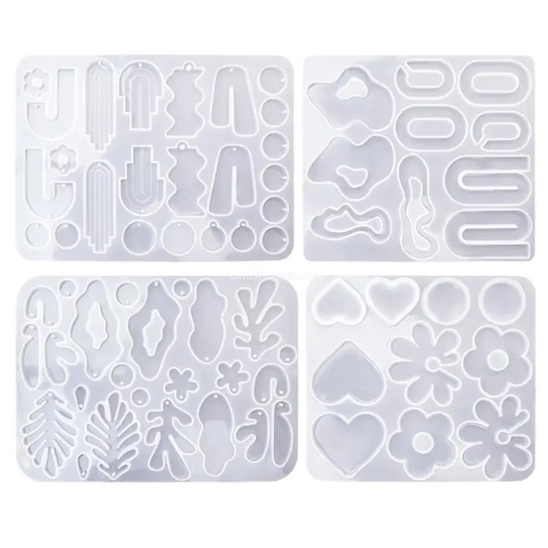 

Multiple Styles Earring Combination Keychain Silicone Mold Epoxy Resin DIY Craft Dropship