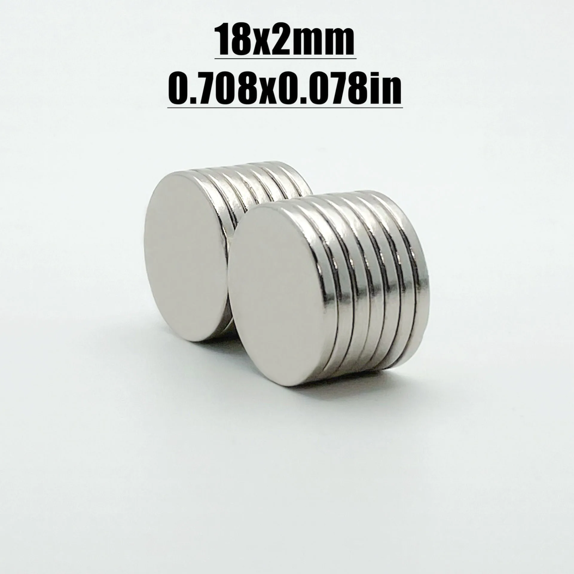 1-500Pcs 18x2 Rare Earth Neodymium Magnet 18x2mm Hot Round 18 x 2 mmSuper Strong Magnets Neodimio Magnetic неодимовый магнит