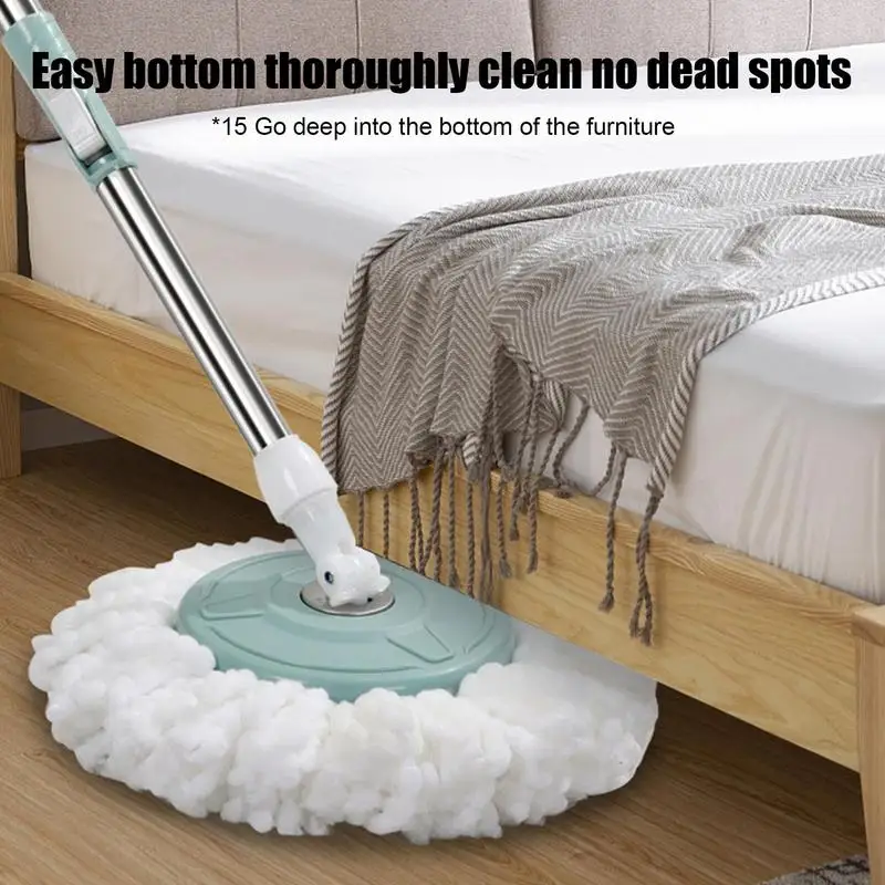 SpinMop And Bucket Set Household Cleaning Automatic SpinMop Labour-Saving Cleaning Mop With Wringer For Living Room Kitchen