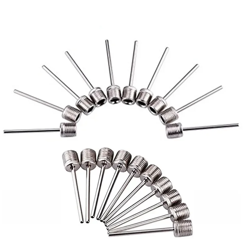 New Sport Ball Inflating Pump Needle For Football Basketball Soccer Inflatable Air Valve Adaptor Stainless Steel Pump 5/10/20PCS view 2