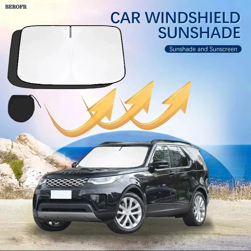 Car Windshield Sun Shade Covers Front Window Sunscreen UV Parasol For Land Rover Discovery 5 L462 Summer Car Accessories