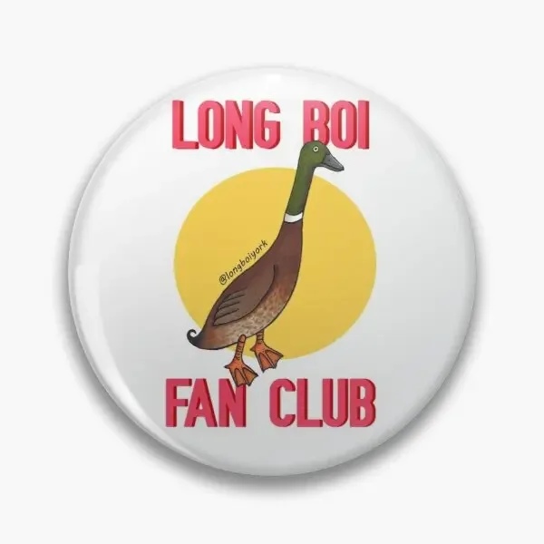 Long Boi Fan Club Yellow  Customizable Soft Button Pin Women Cartoon Collar Badge Lapel  Hat Clothes Fashion Funny Decor Gift