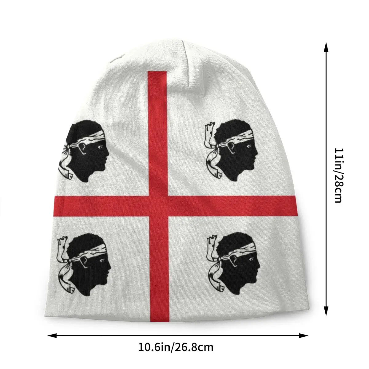 Flag Of Sardinia Bonnet Hats Hip Hop Knitting Hat For Women Men Winter Warm Italy Sardegna Skullies Beanies Caps