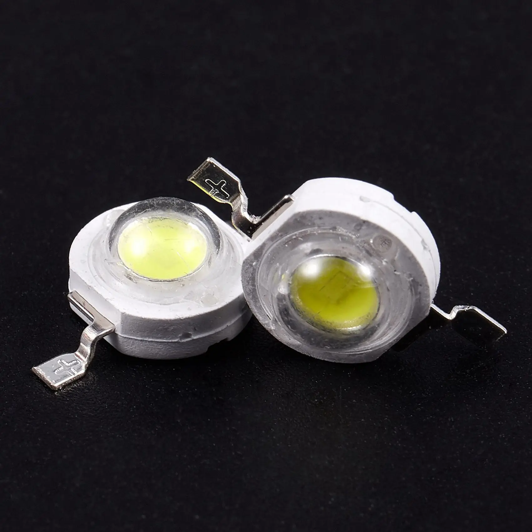 200 Pcs High Power 2 Pin 3W White LED Bead Emitters 170-190Lm 6000K