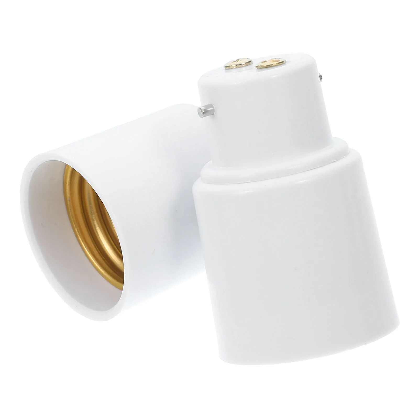 

2Pcs Light Bulb Adapter Converter B22 to E27 Socket Universal Voltage 110-240V Lamp Holder for LED Halogen
