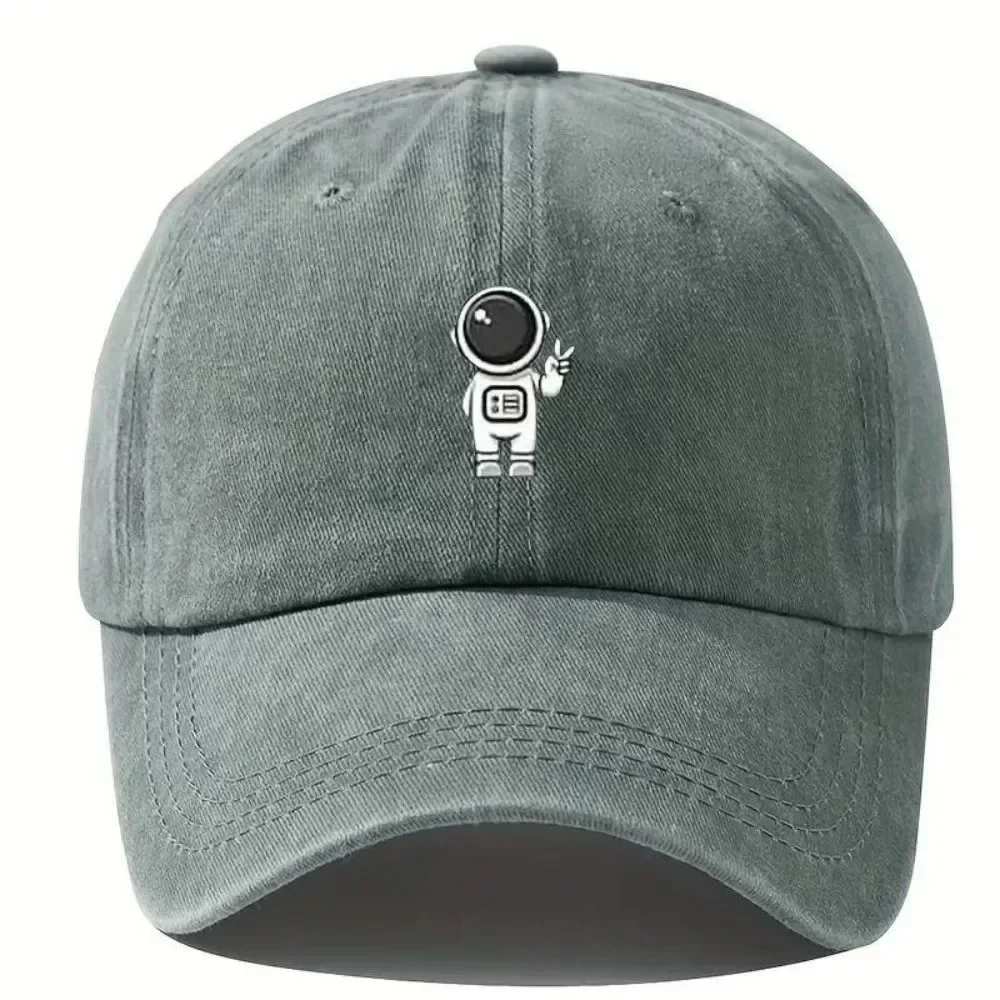 Astronaut Space Main Image Printed Baseball Hat Fashionable and Simple Outdoor Sunscreen Curved brimmed Hat