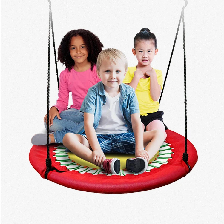 

Dropship China manufacturer customized infant portable garden saucer swing sets kid patio set