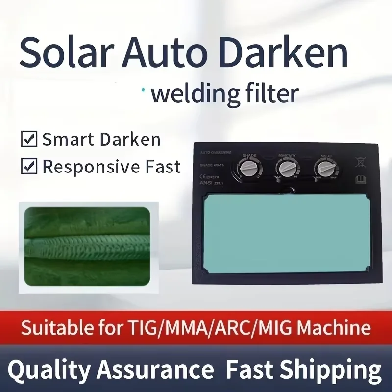 LI battery solar auto darkening/shading welding filter lens for the True color welding mask and welding helmet