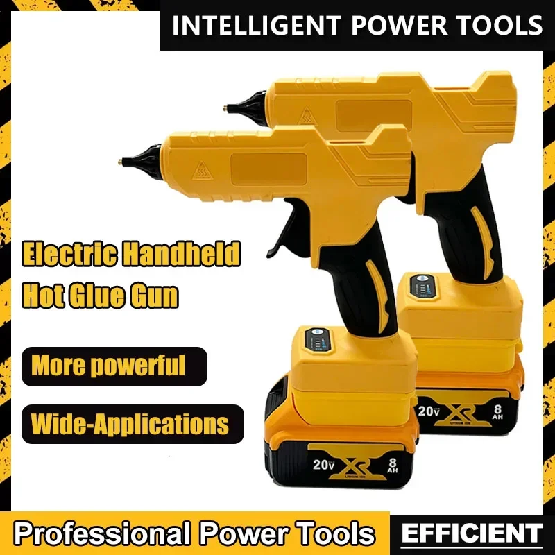 

Cordless Electric Handheld Hot Glue Gun Hot Melt Welding Hot Air Gun Anti-scald Nozzle Tool For DEWALT 20V battery