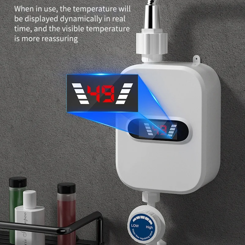 Instant Electric Water Heater Variable Frequency Shower Tool Fast Heating Constant Temperature Shower