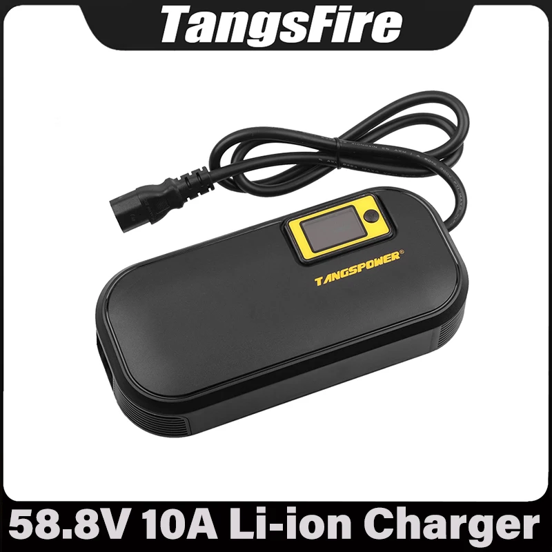 

58.8V 10A Lithium Battery Charger 14S For 52V 51.8V Electric Scooter Bicycle Li-ion Battery Charger IEC High Quality Connector