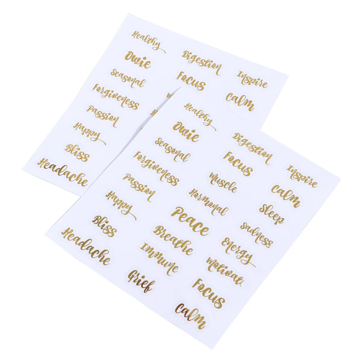 Essential Oil Bottle Labels Letters Tag Stickers Creative Decals Self-Adhesive Waterproof for Easy Recognition and