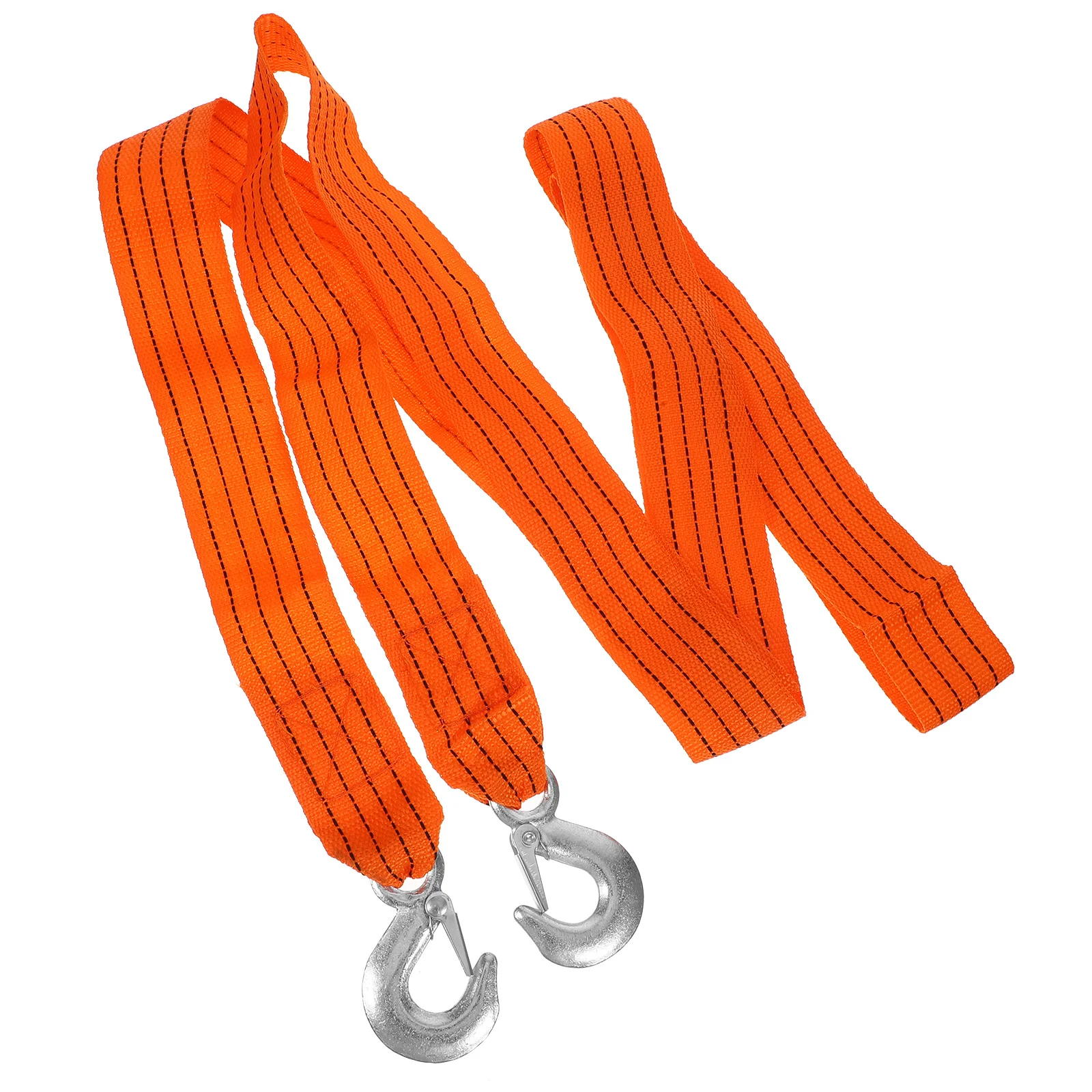 

3-Meter Car Tow Rope Heavy Duty Fluorescent Tow Strap with Hook for Towing Rescue Vehicle and Trailer Pull Strap