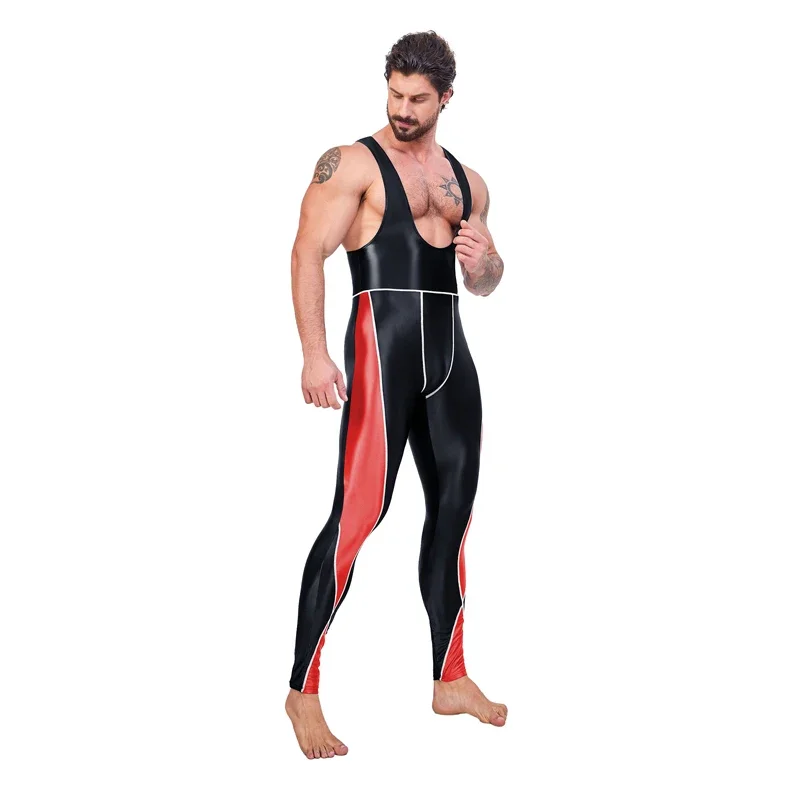 AMORESY Leonidas Series Suspender Backless Cycling Sports Fitness Tights Nine-point Pants Overall Catsuit All-purpose Jumpsuits