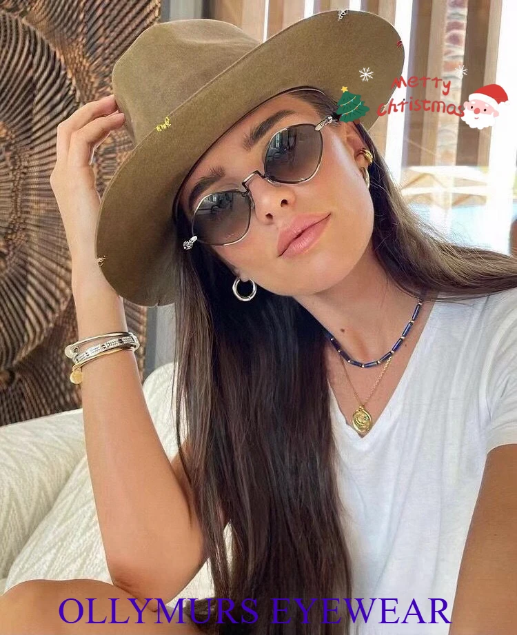 جديد الأصلي مصمم كرو ريترو المعين النظارات الشمسية الصغيرة شخصية قسط النظارات الشمسية مقعر القط العين واقية من الشمس النظارات الشمسية #2