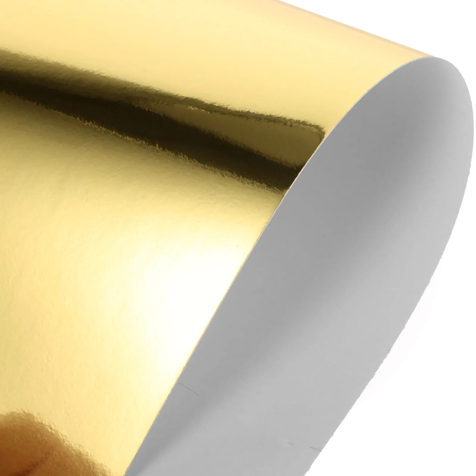 10 Sheets Gold Mirror Cardstock Metallic Shimmer Paper for DIY Children Handmade Gold Mirror Card Stock Crafts Decorative