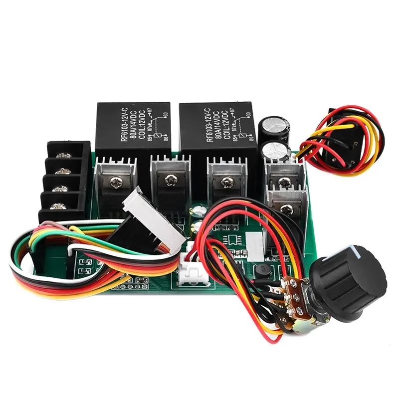 SOFT-PWM DC Motor Speed Controller Adjustable Drive Module DC 10-55V Digital LED Display Input MAX 60A 12V 24V 36V 48V