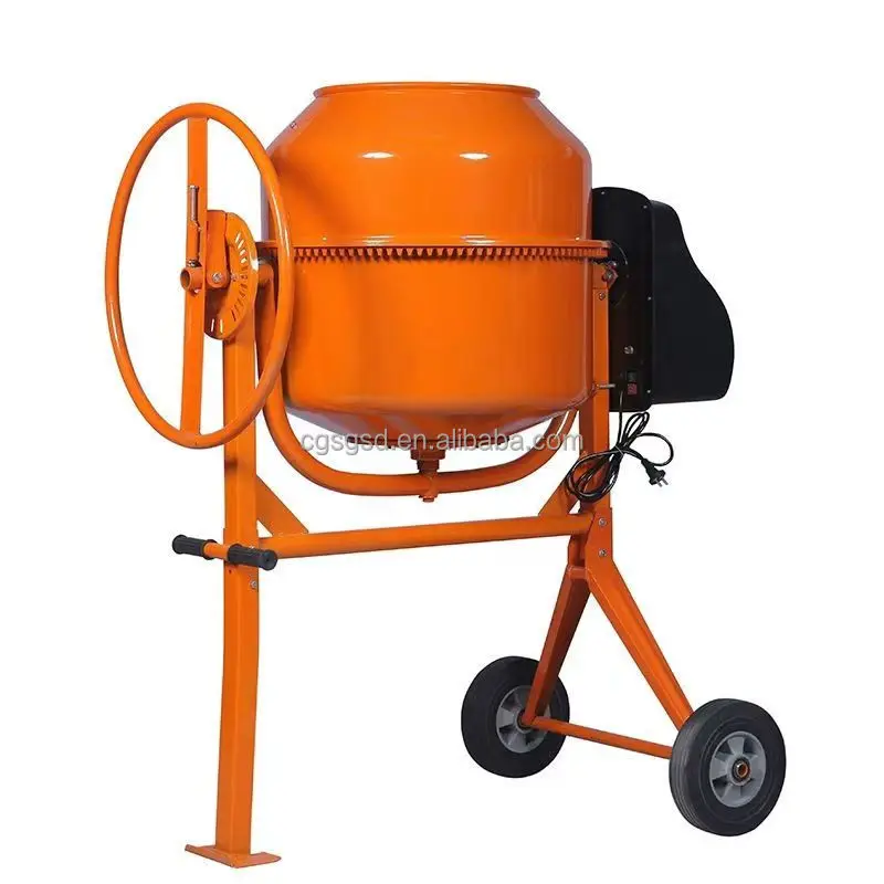 China Concrete Mixer Electric Engine Portable Concrete Mixer Household Concrete Mixer