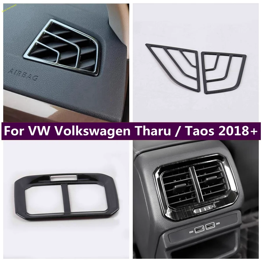 

Car Armrest Box Rear Front Dashboard Upper Air Conditioning Vent AC Outlet Cover Trim For VW Volkswagen Tharu / Taos 2018 - 2023