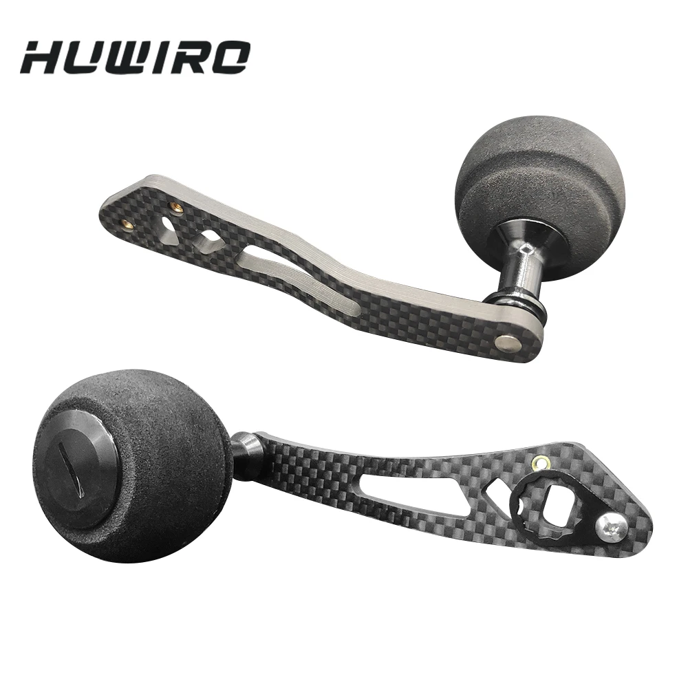 Lightweight Carbon Fiber Fishing Reel Handle with EVA Knob For Baitcasting Reel Fishing Accessories Sea Fishing Reel Handle