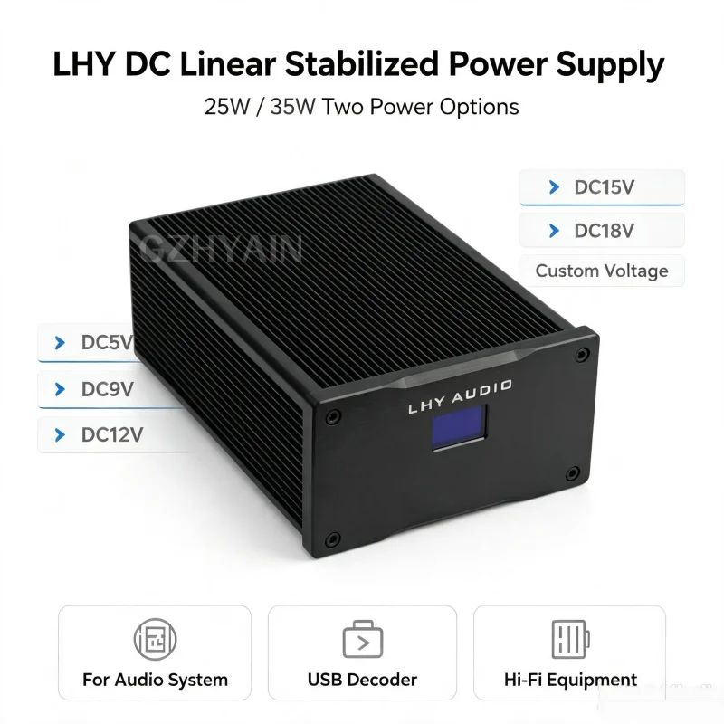 25W/35W LHY Audio LPS DC Ultra-low Noise DC Linear Regulated Power