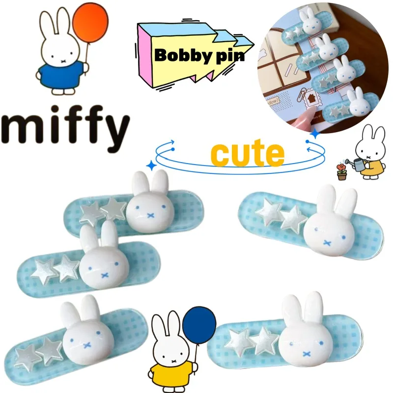 

Заколка для волос Miffy, новая креативная высококачественная изысканная заколка-уточка с принтом кролика, простая боковая заколка для студентов
