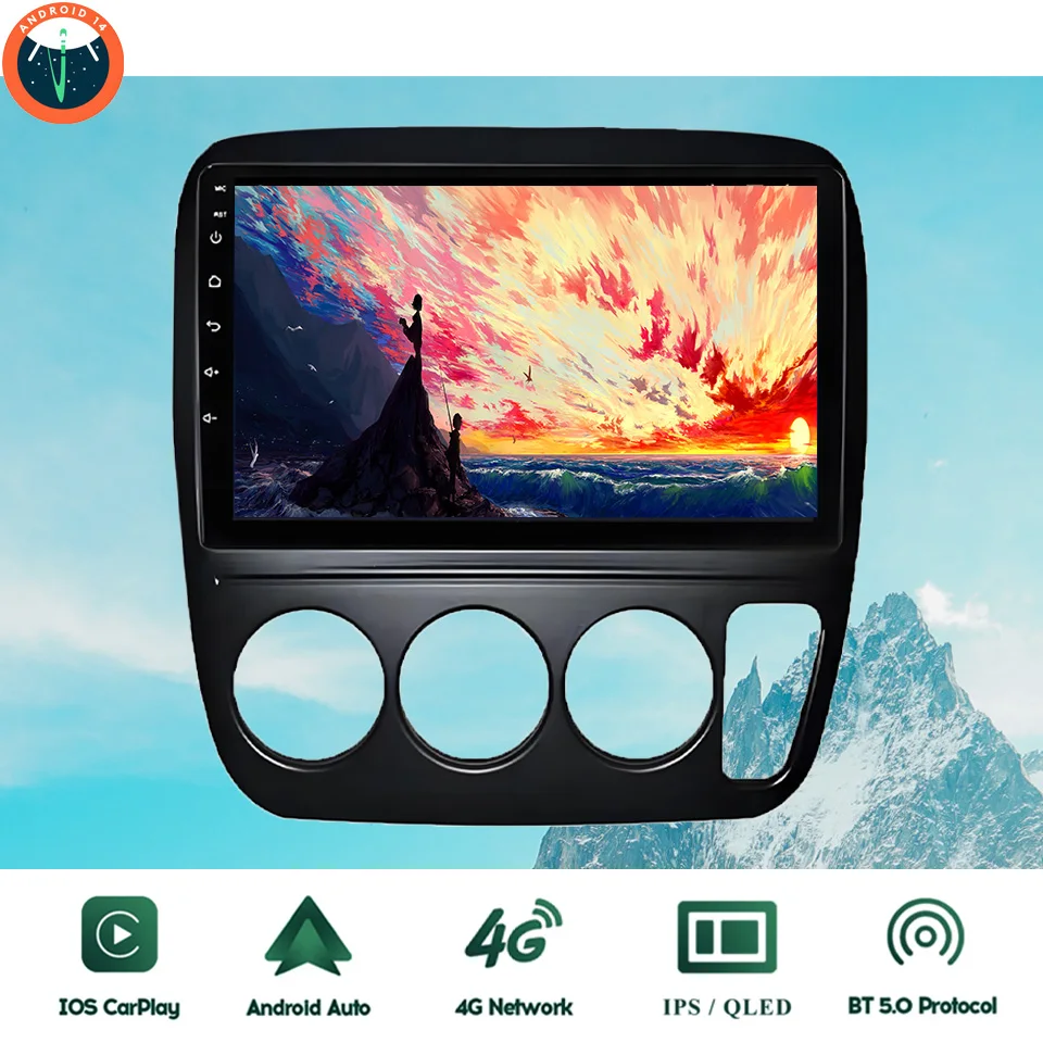 Android 14.0 8G+128G Car Radio Stereo Multimedia Gps Navigation Head Unit For Honda CR-V CRV 1995 - 2001 DVD Cassette Carplay