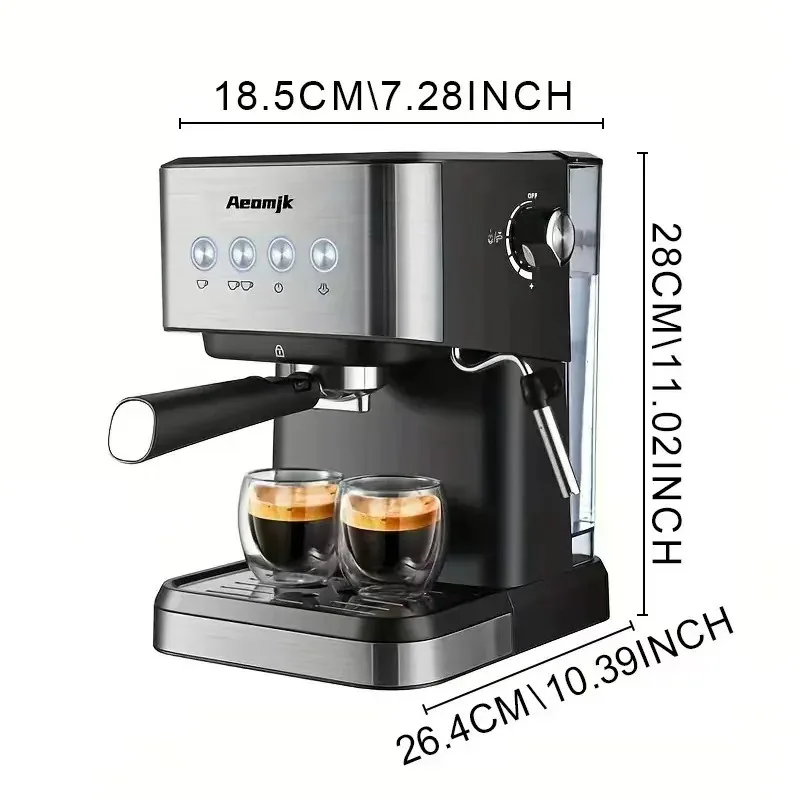 Innovative Advanced Penmarch Semi-Automatic Espresso Machine Grinder 1.5L Boiler Smart Controls Stainless Steel For Home Coffee