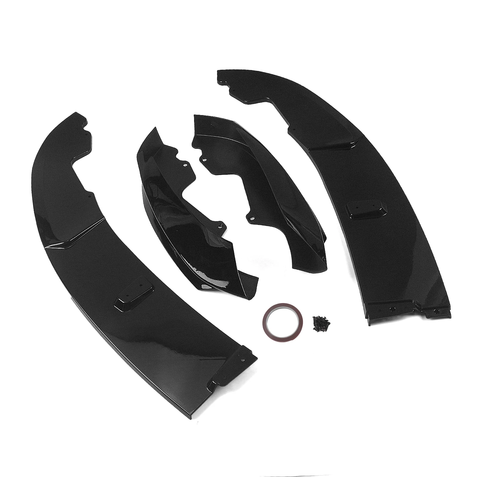 Alerón de parachoques delantero para coche, accesorio de color negro brillante/fibra de carbono, divisor inferior, para BMW F32, F33, F36, serie 4, M Sport, 2014-2020, 435i