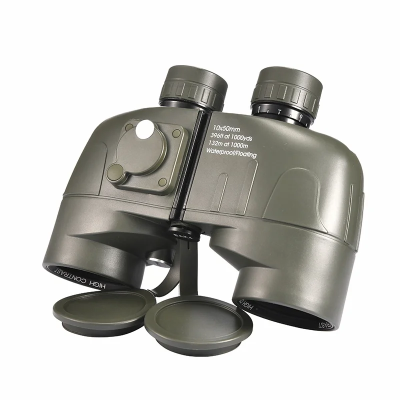 

High-Sealing Waterproof 10X50 Metal Binoculars with Low-Light Night Vision Outdoor Adventures Compass Telescope