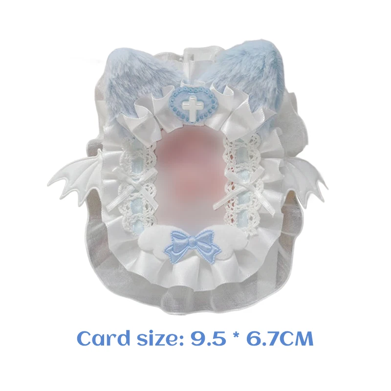 

Kawaii Cards Protectors Lace Photo Card Holder Supply PVC Kpop Photocard Holder Toploader ID Cards Sleeves Case N EW