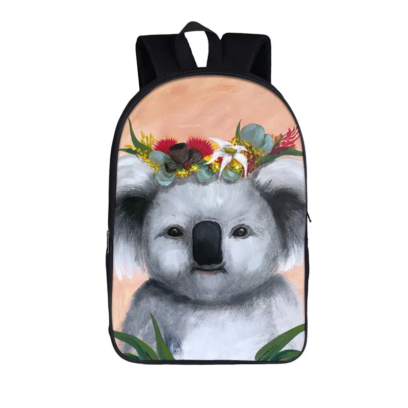 Cute Wild Animal Koala Backpack Children School Bags for Teenager Boys Girls School Backpacks Women Rucksack Kids Book Bag