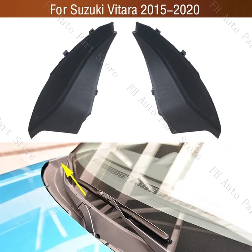 7233254 P00 P00 7234256 P00 parabrisas delantero envoltura esquina limpiaparabrisas lateral cubierta embellecedora tapa de placa para Suzuki Vitara 2015 2016 2017-2020