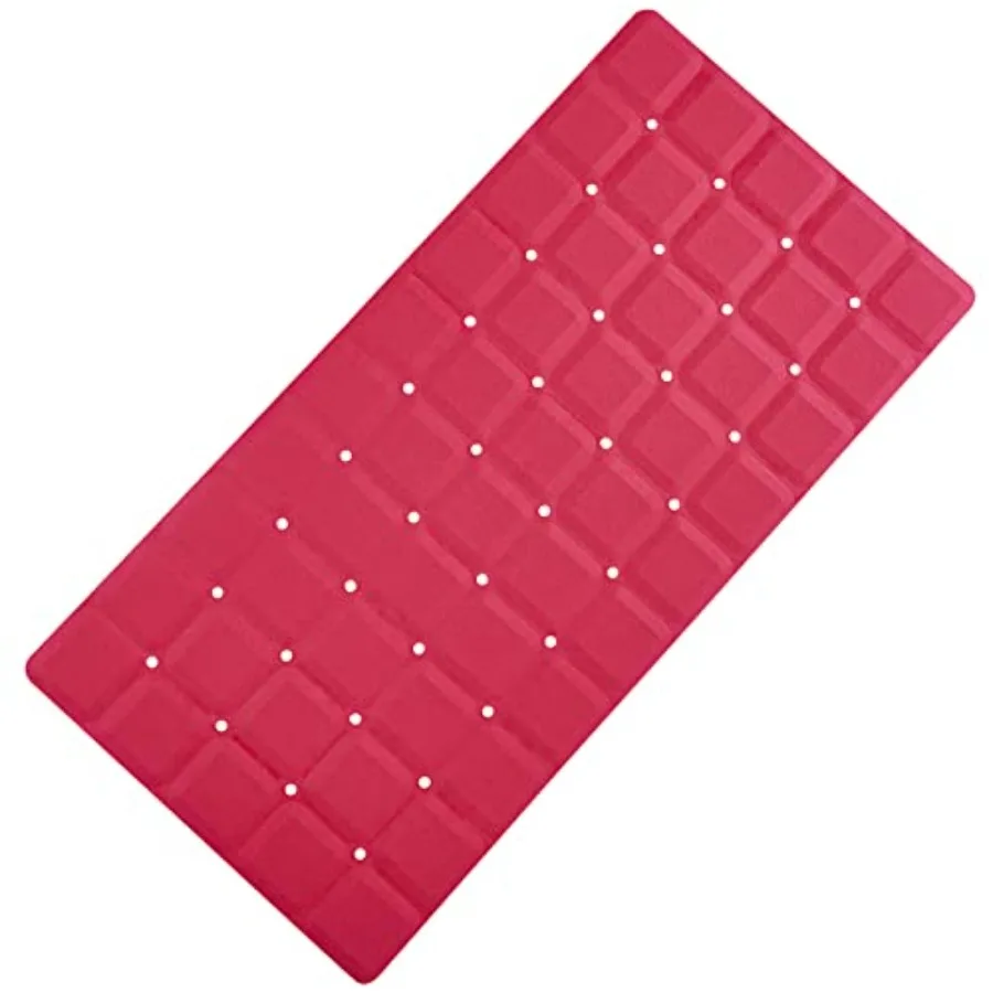 

Foldable Silicone Bathtub Mat: Jumbo Size Heavy Duty Safety Bath Mat for Tub Without Suction Cups Non Slip Bath and Shower Mat