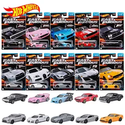 Hot Wheels rápidos e furiosos brinquedos de carro para meninos, 1:64 Diecast, Dodge Charger, Bugatti, Veyron, Mazda RX-6 Gift, genuíno