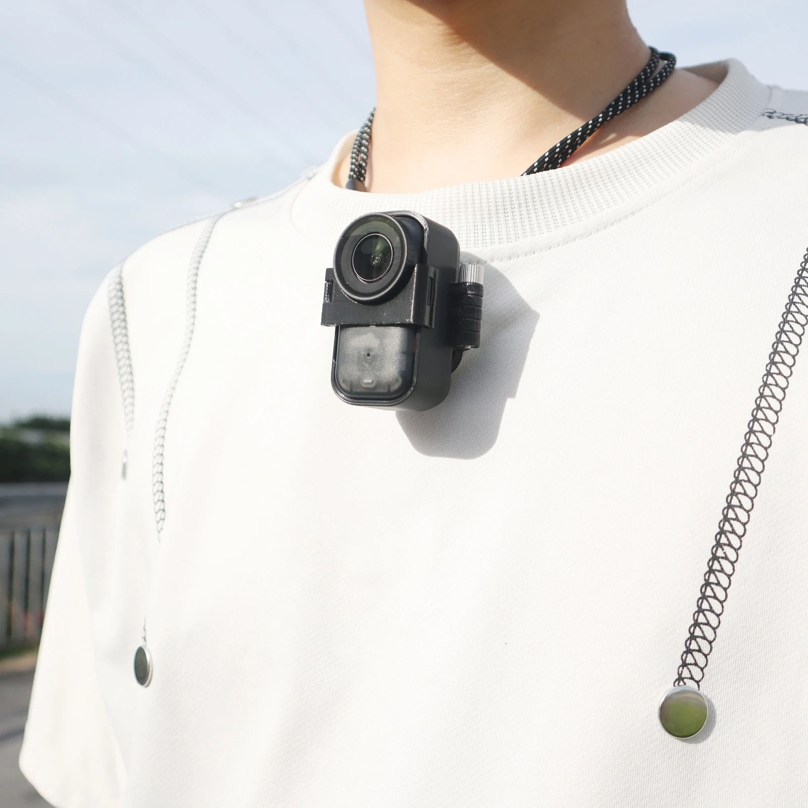 

Magnetic Neck Strap Hold Mount Bracket Adapter For DJI Osmo Nano with Lanyard Action Camera Accessory