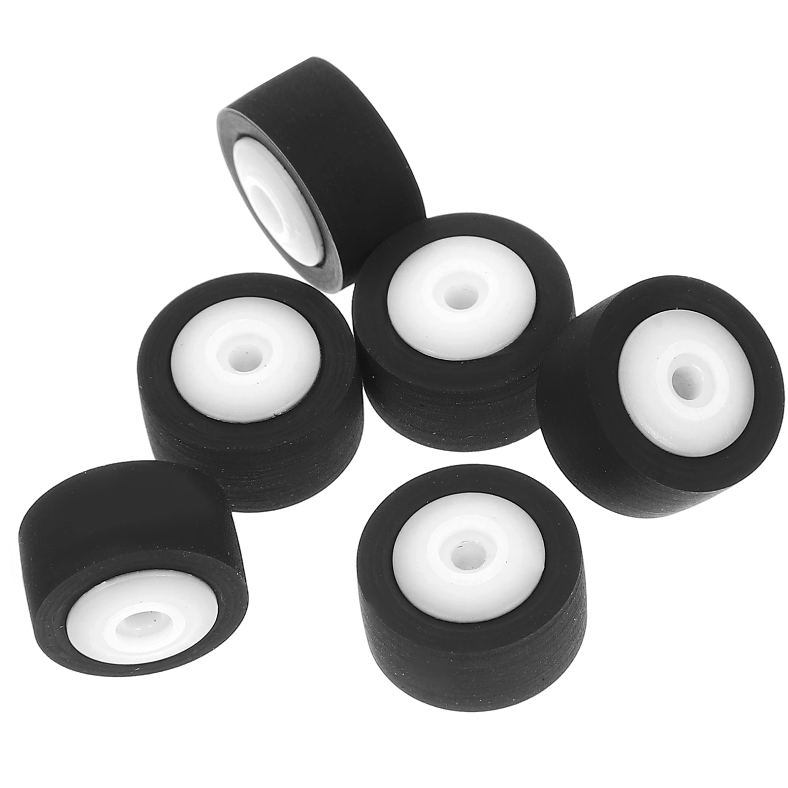 

6 Pcs Cassette Machine Repair Recorder Maintenance Pinch Roller Bearing Wheel Tape Rubber