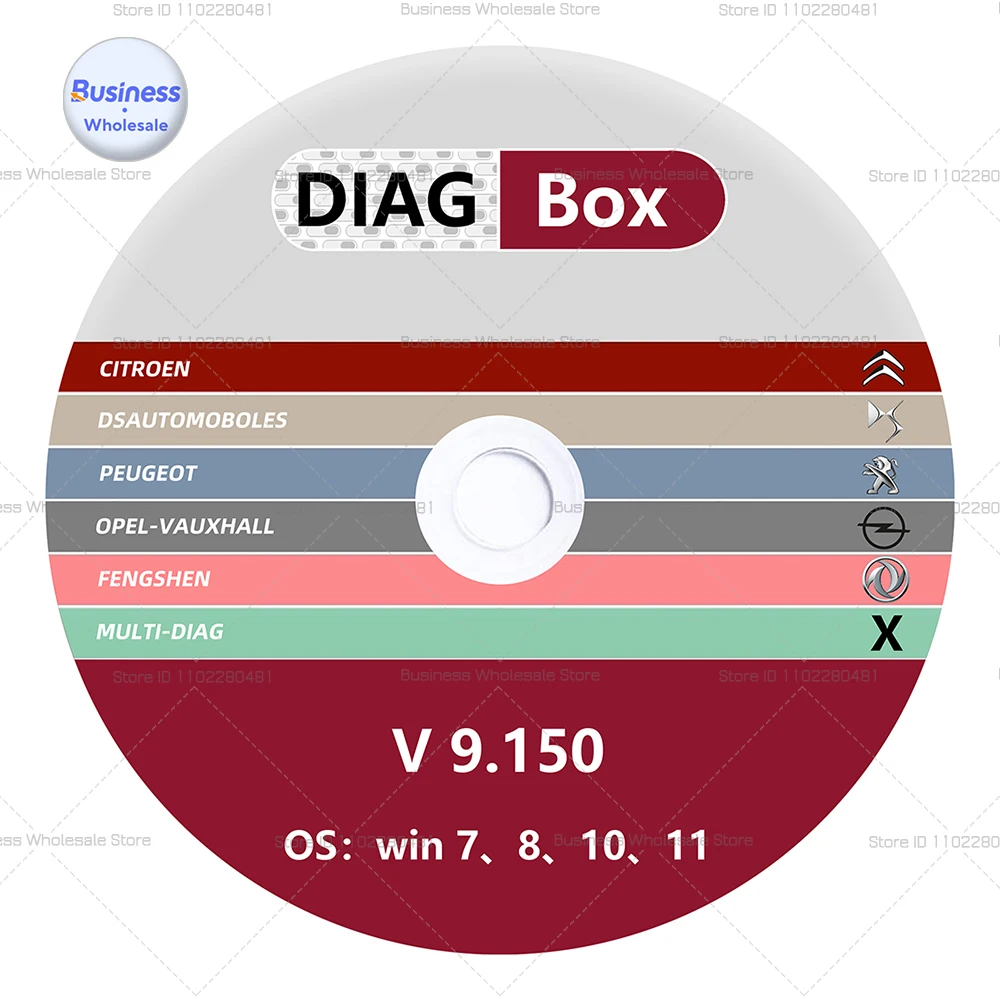Diagbox V9.150 with Crack Lexia3 PP2000 Diagnostic tool Diagbox version OBD2 Scanner For Peo-geot original installation win7/8