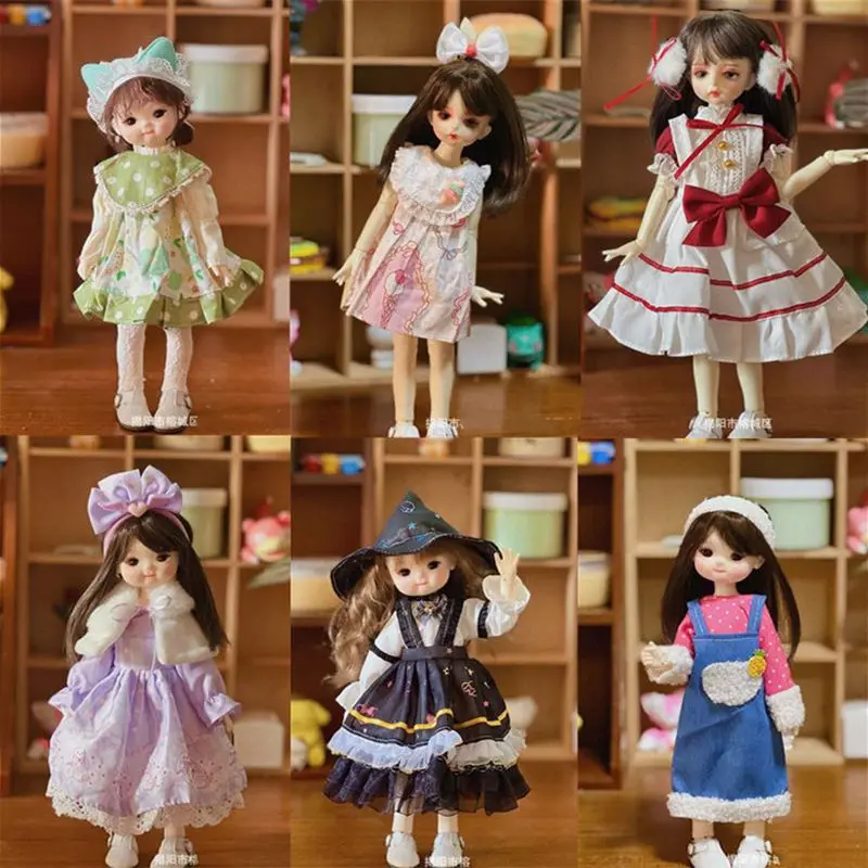 Doll Clothe for 30cm 1/6 Bjd Byte Doll DIY Dress Up Lolita Maid Dress Jk Suit Princess Clothing Casual Suit Toy Accessories