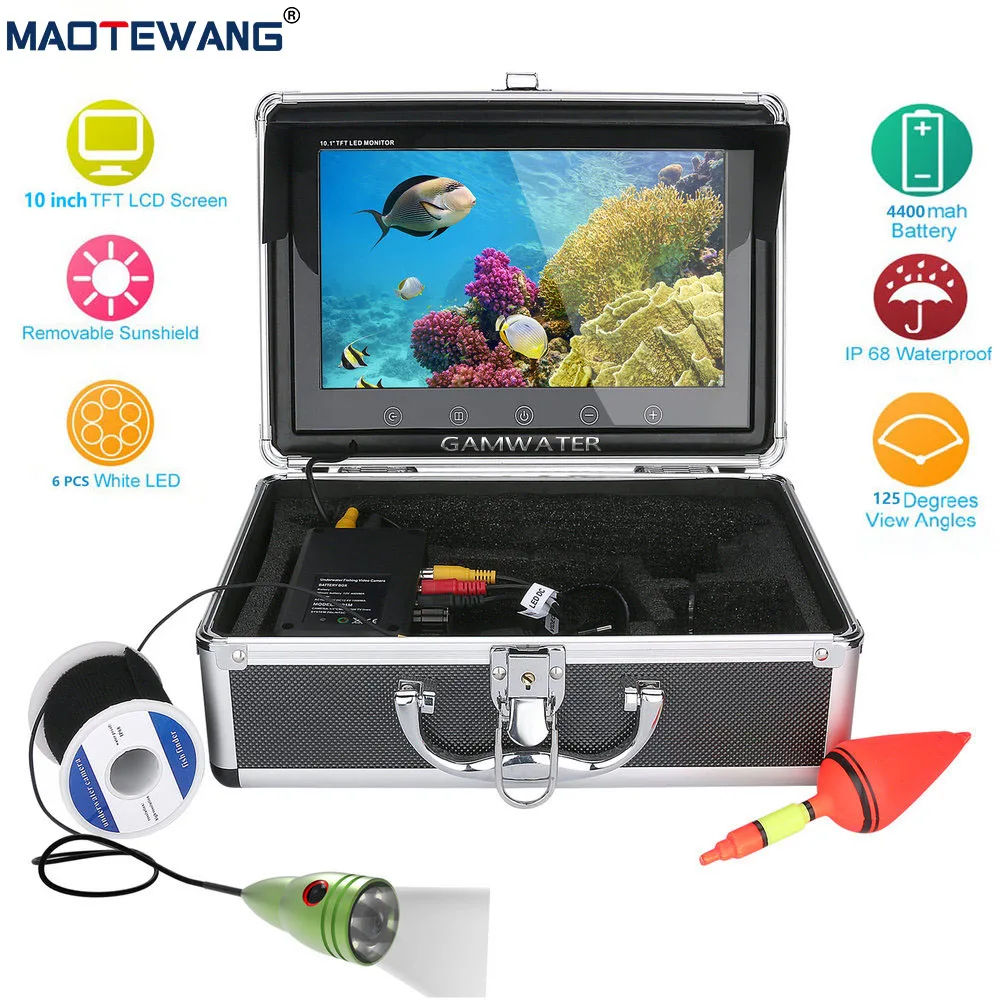 MAOTEWANG- Underwater Fishing Video Camera Kit, 10 