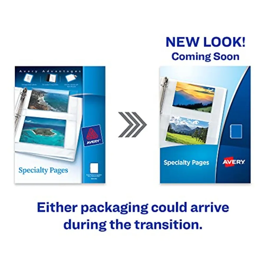 Clear Self-Adhesive Business Card Holders, Top Load, Holds 3.5